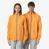 Le Vrai 4.0 Claude - Unisex Packable Full Zip Waterproof Rain Jacket in Orange