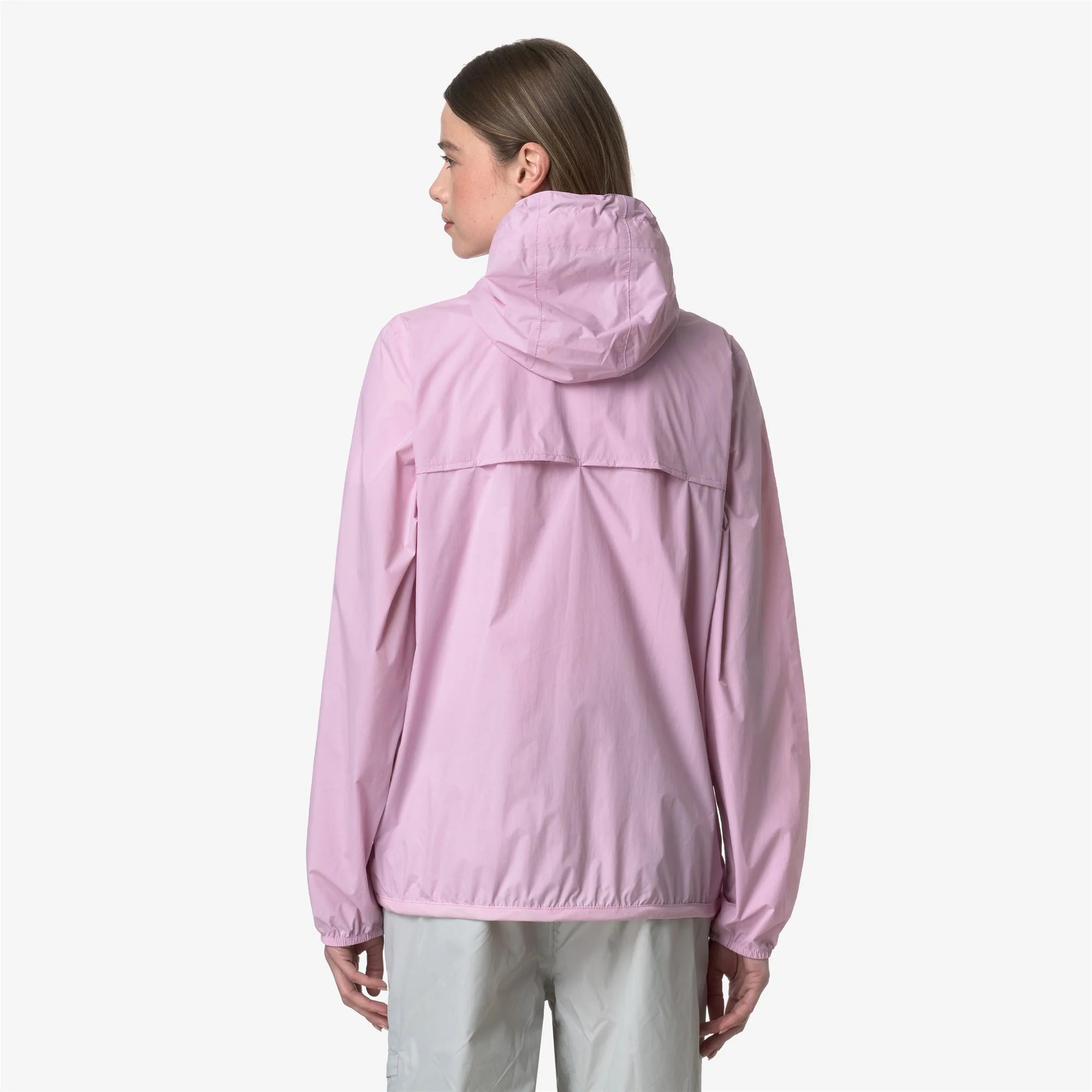 Le Vrai 4.0 Claude - Unisex Packable Full Zip Waterproof  Rain Jacket in Pink Lavender