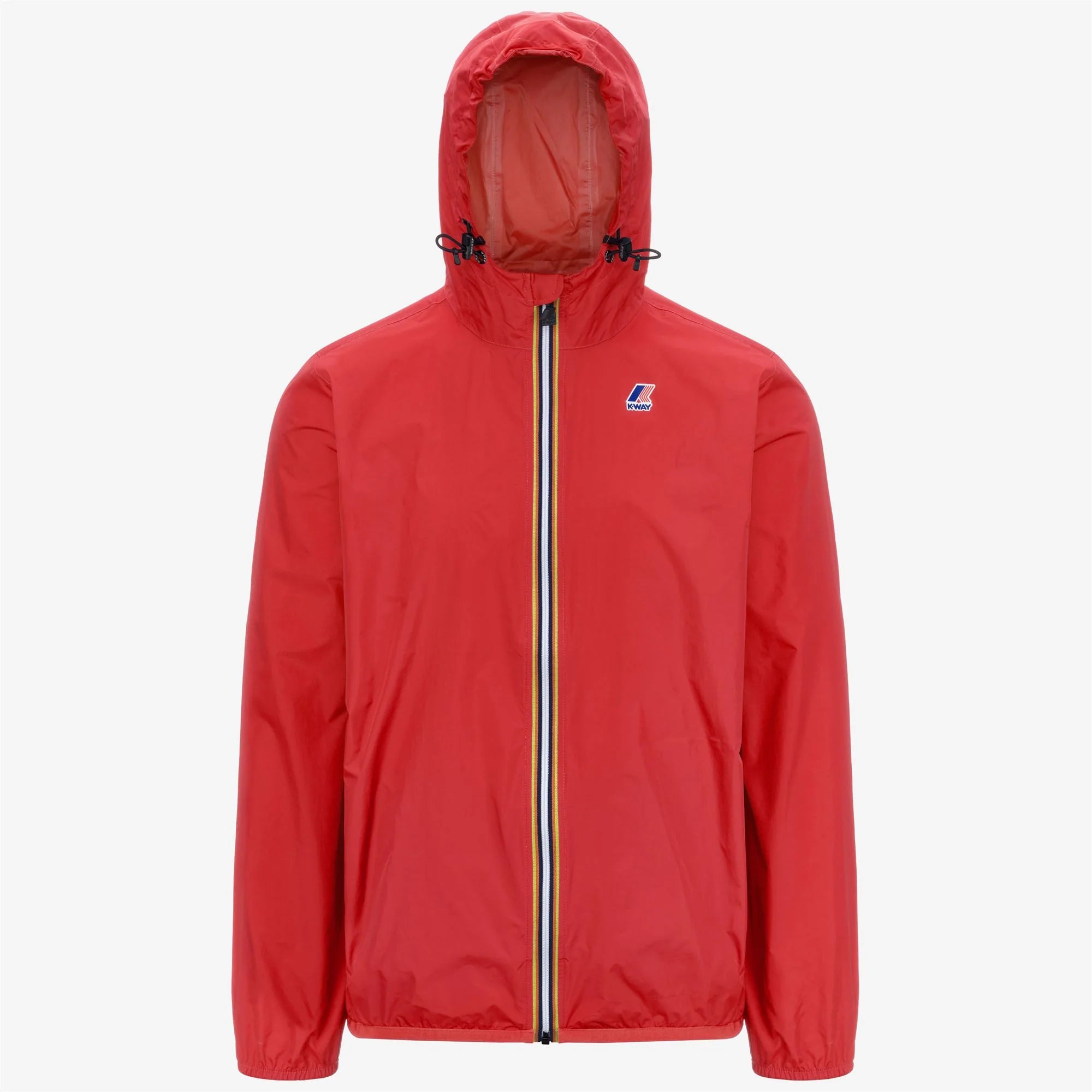 Le Vrai 4.0 Claude - Unisex Packable Full Zip Waterproof  Rain Jacket in Red Jasper