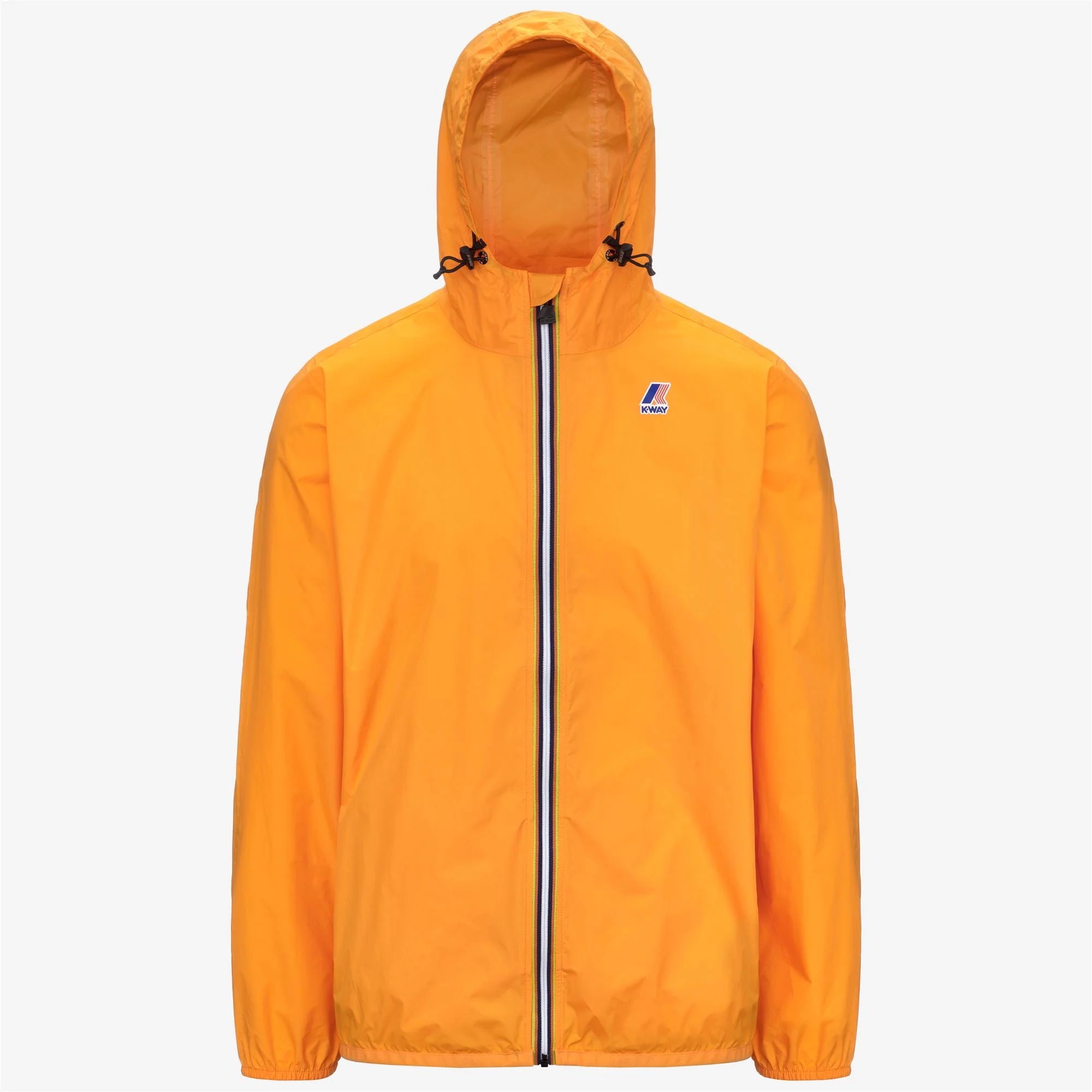 Le Vrai 4.0 Claude - Unisex Packable Full Zip Waterproof  Rain Jacket in Orange