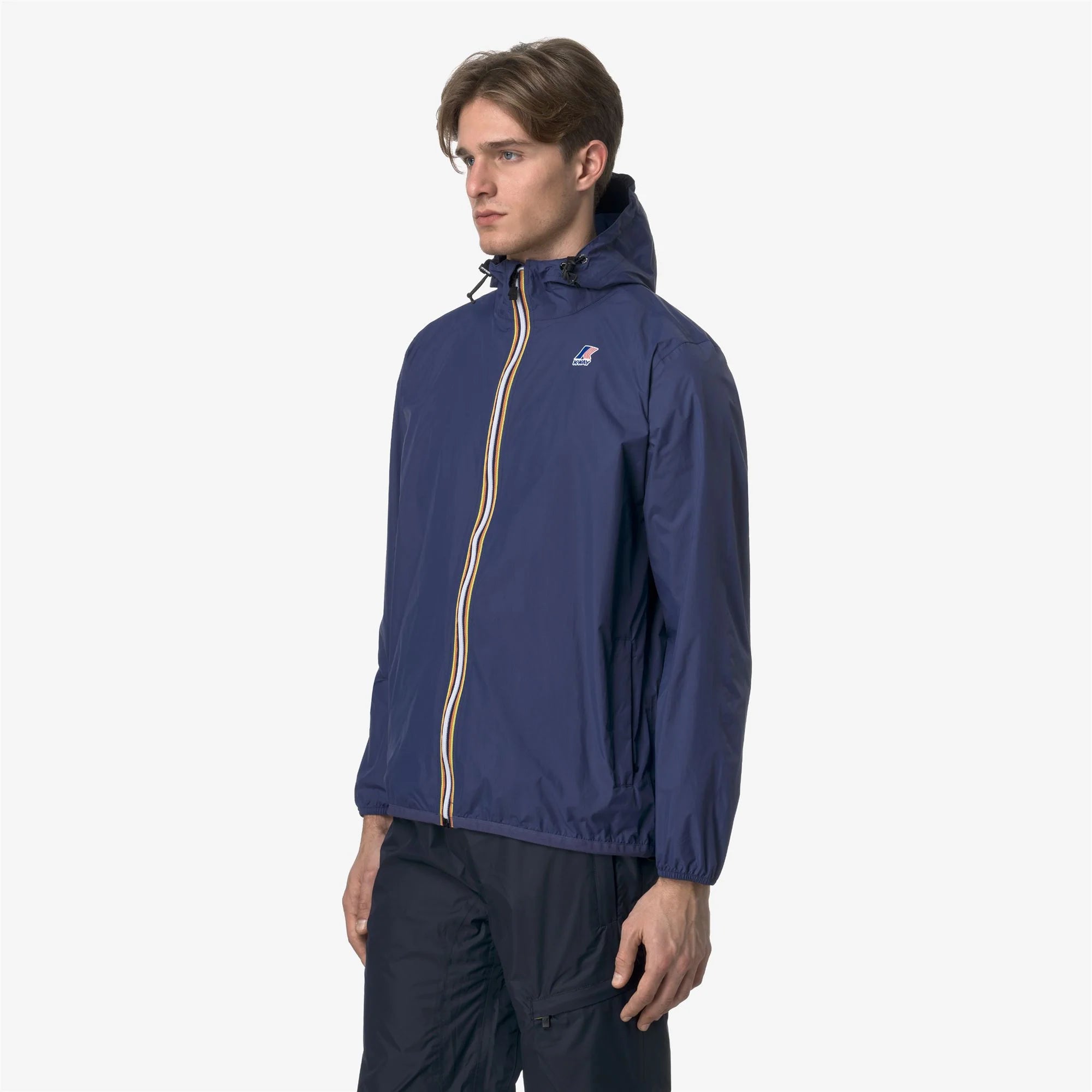 Le Vrai 4.0 Claude - Unisex Packable Full Zip Waterproof  Rain Jacket in Blue Deep Cobalt