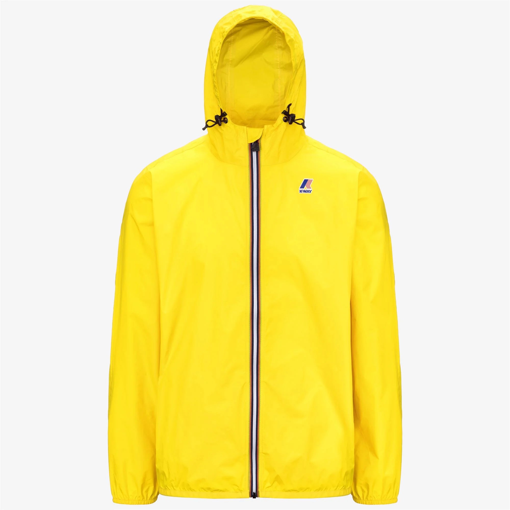 Le Vrai 4.0 Claude - Unisex Packable Full Zip Waterproof  Rain Jacket in Yellow Dk