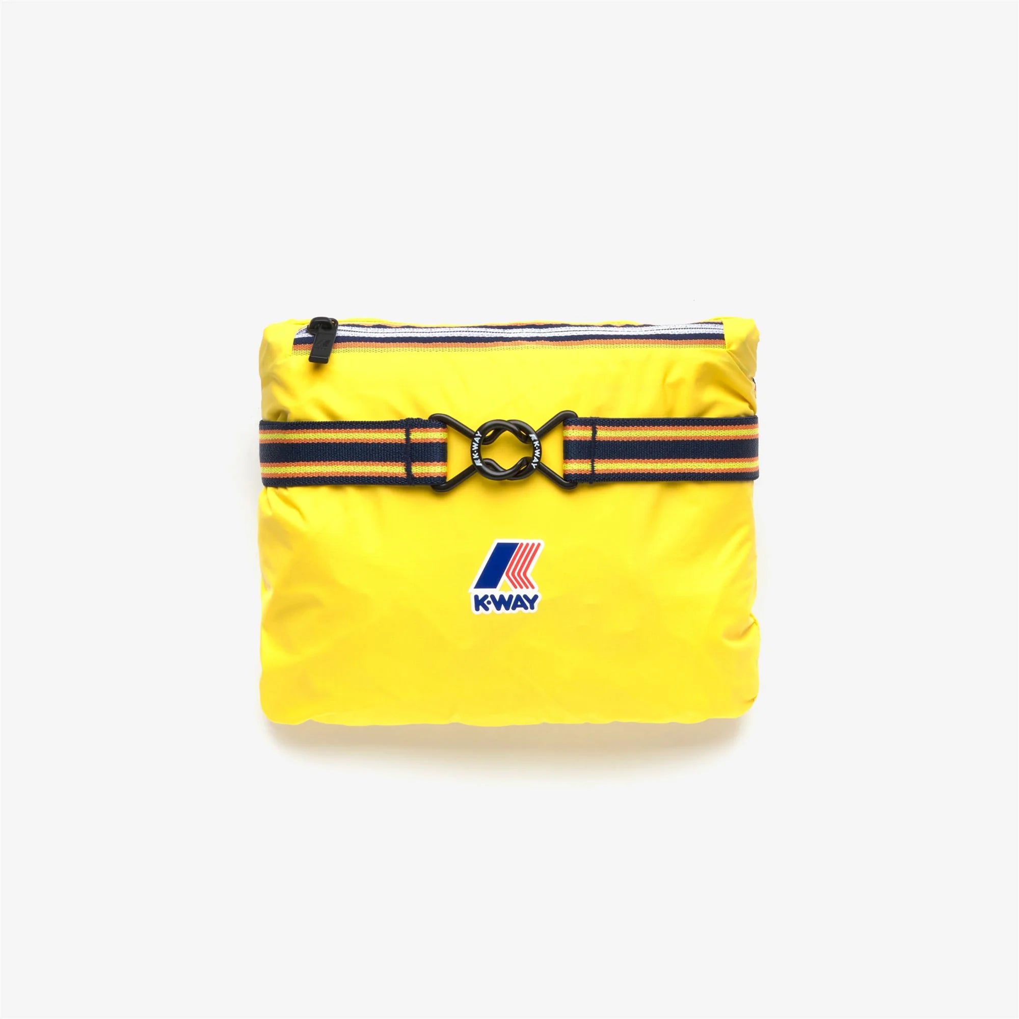 Le Vrai 4.0 Claude - Unisex Packable Full Zip Waterproof  Rain Jacket in Yellow Dk