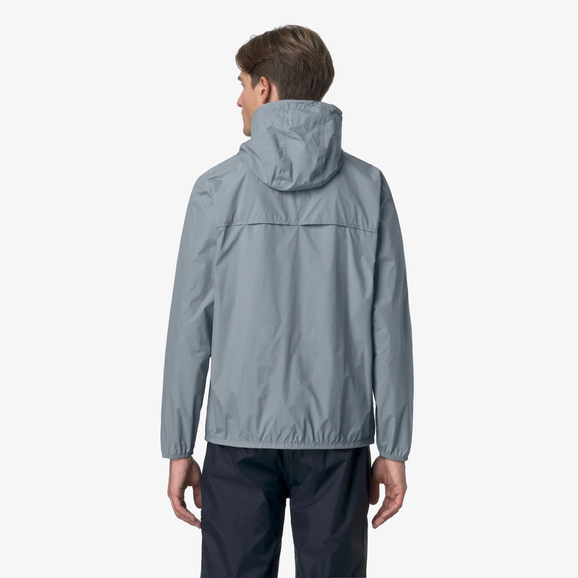 Le Vrai 4.0 Claude - Unisex Packable Full Zip Waterproof  Rain Jacket in Grey Md