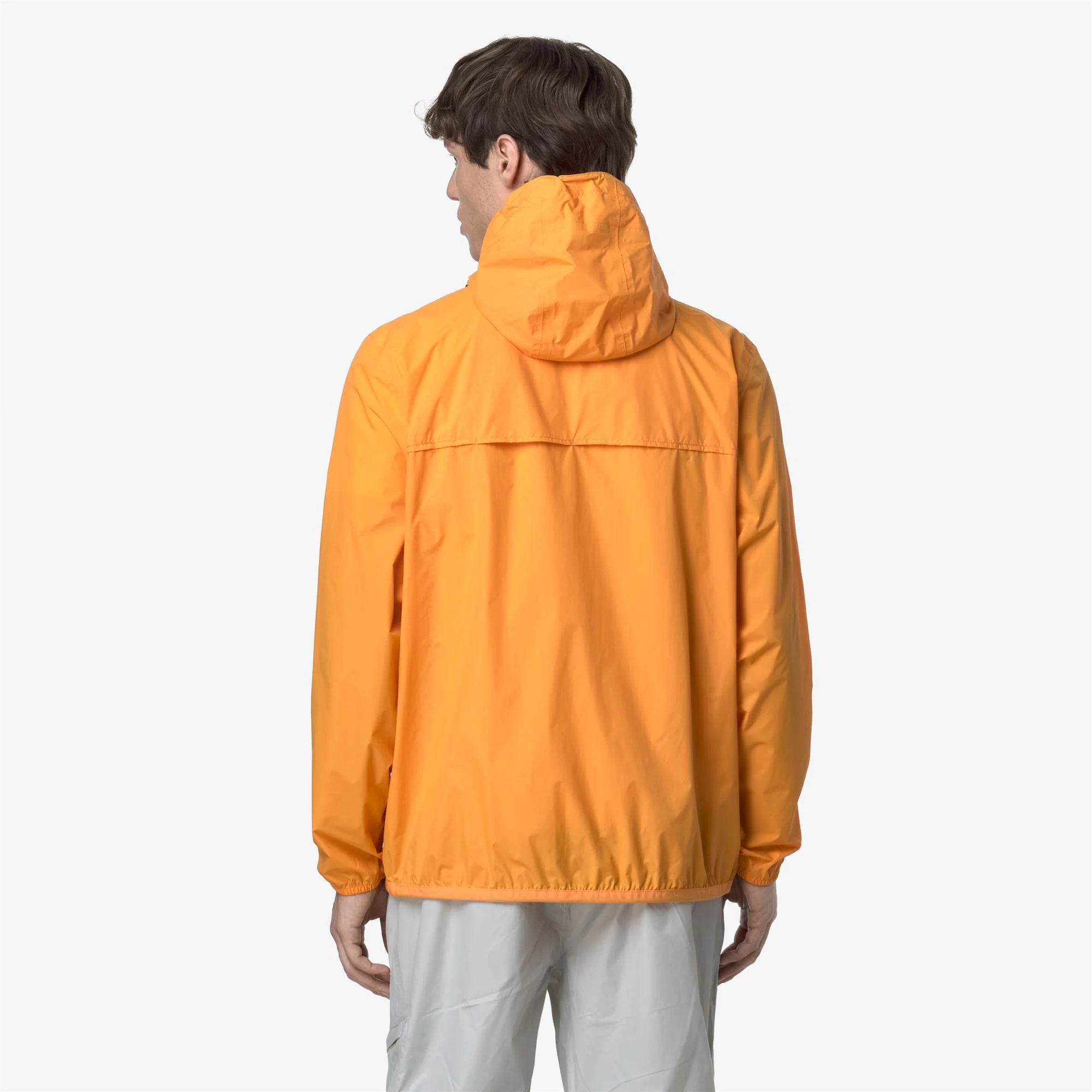 Le Vrai 4.0 Claude - Unisex Packable Full Zip Waterproof  Rain Jacket in Orange