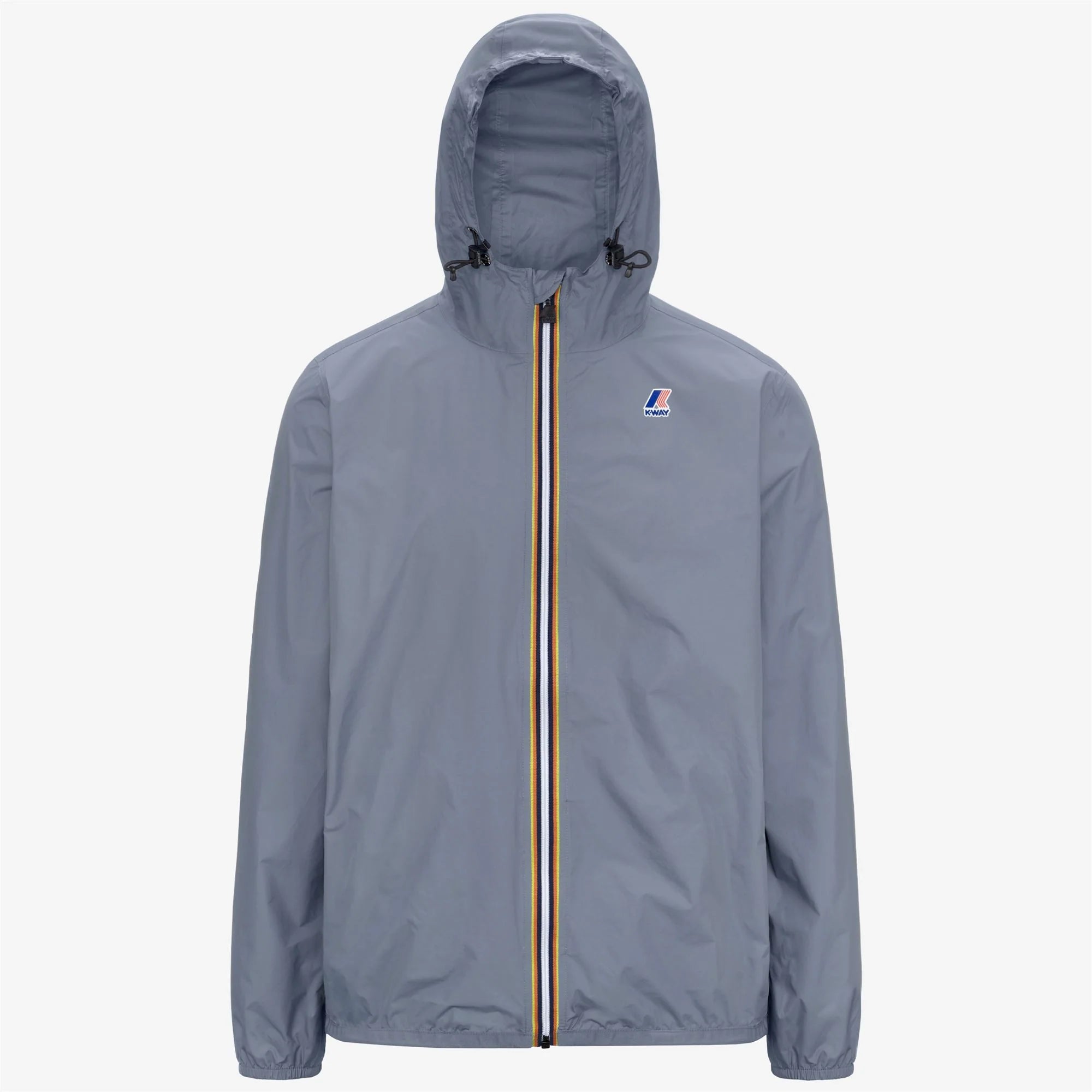 Le Vrai 4.0 Claude - Unisex Packable Full Zip Waterproof  Rain Jacket in Grey Md