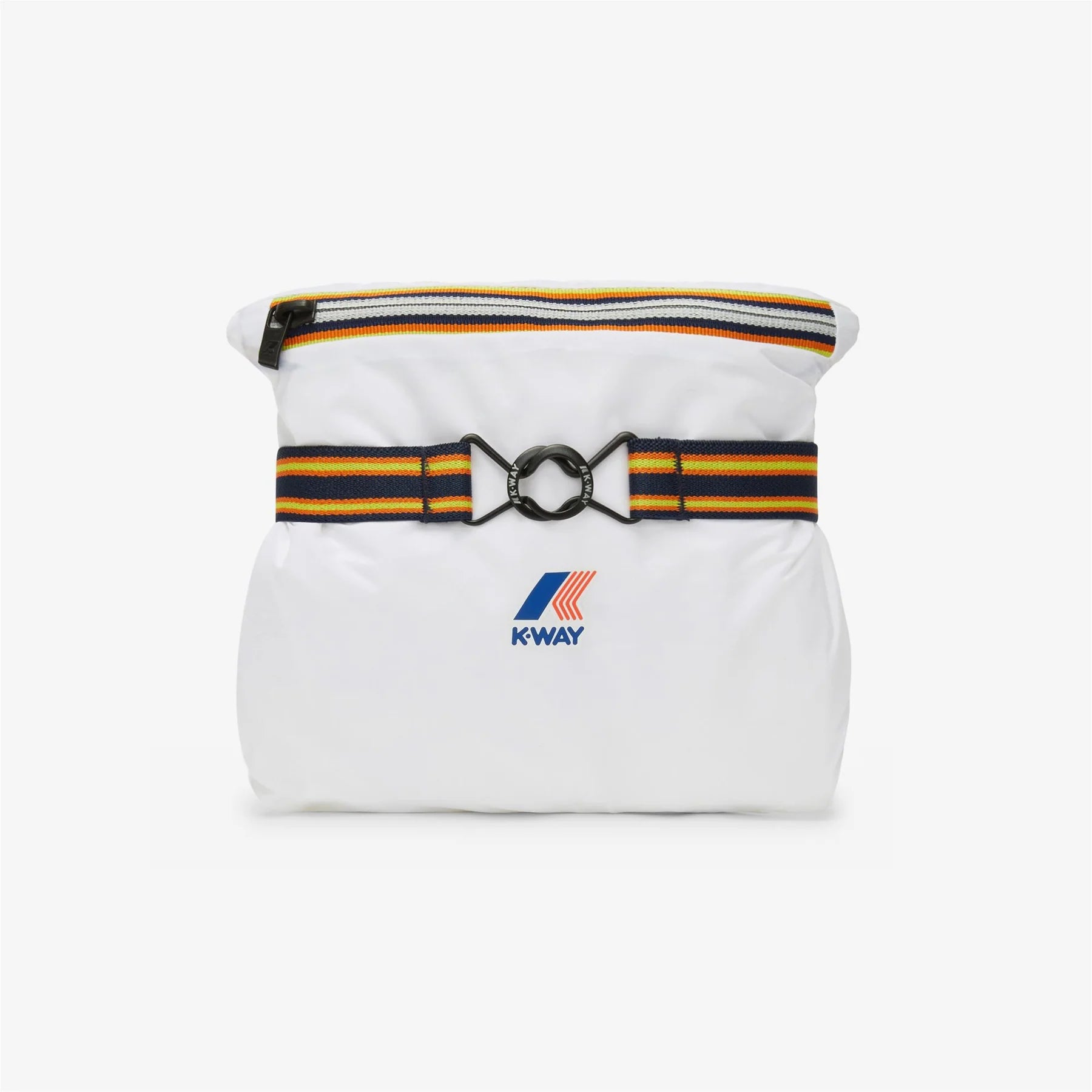 Claude - Veste de pluie imperméable pliable à fermeture éclair unisexe en blanc