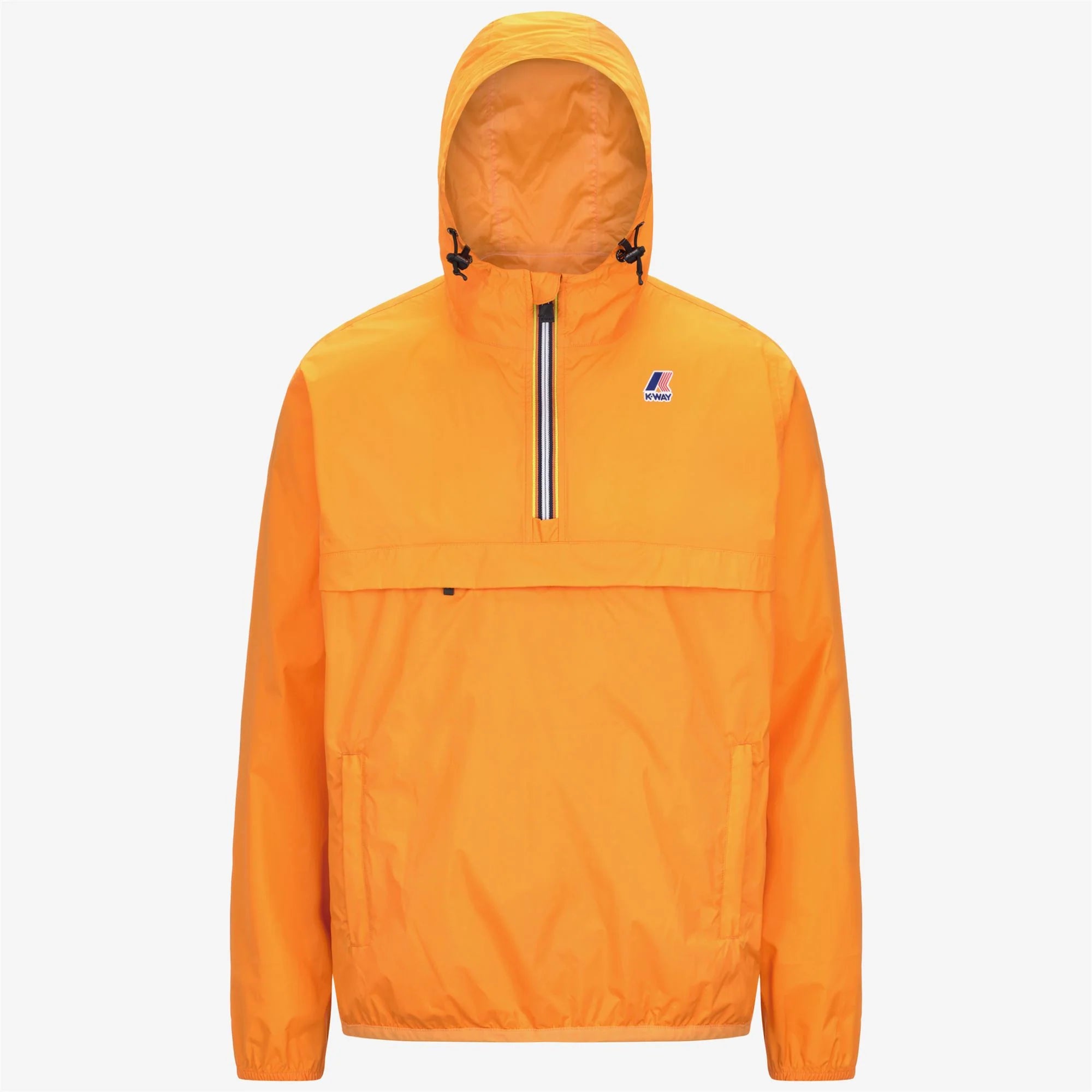 Le Vrai 4.0 Leon - Unisex Packable Quarter Zip Rain Jacket in Orange