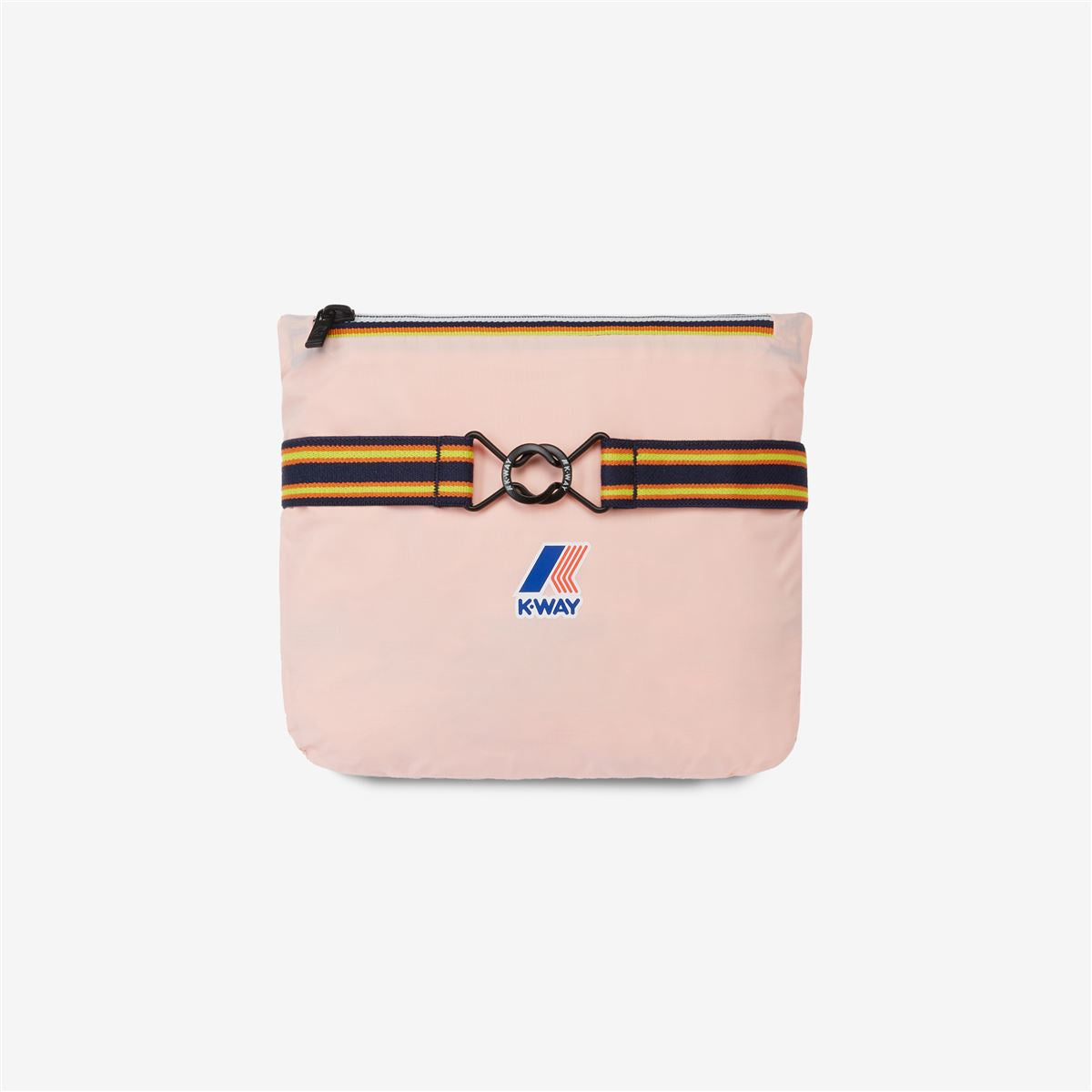 Claude - Veste de pluie imperméable pliable à fermeture éclair intégrale unisexe en rose Dafne