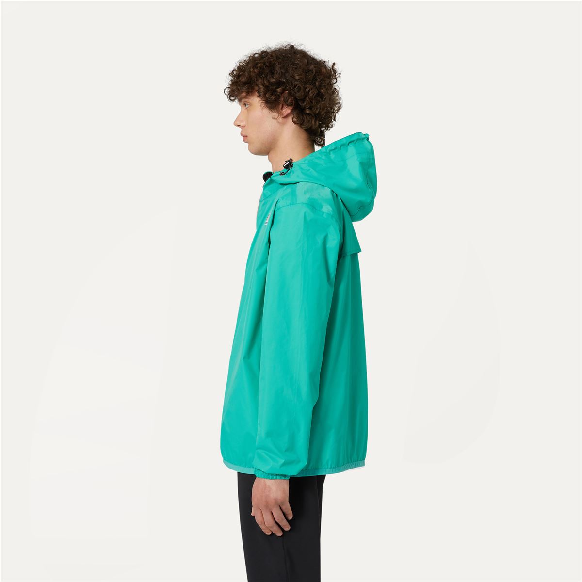 Claude - Veste de Pluie Imperméable Pliable à Fermeture Éclair Intégrale Unisexe en Vert Marine