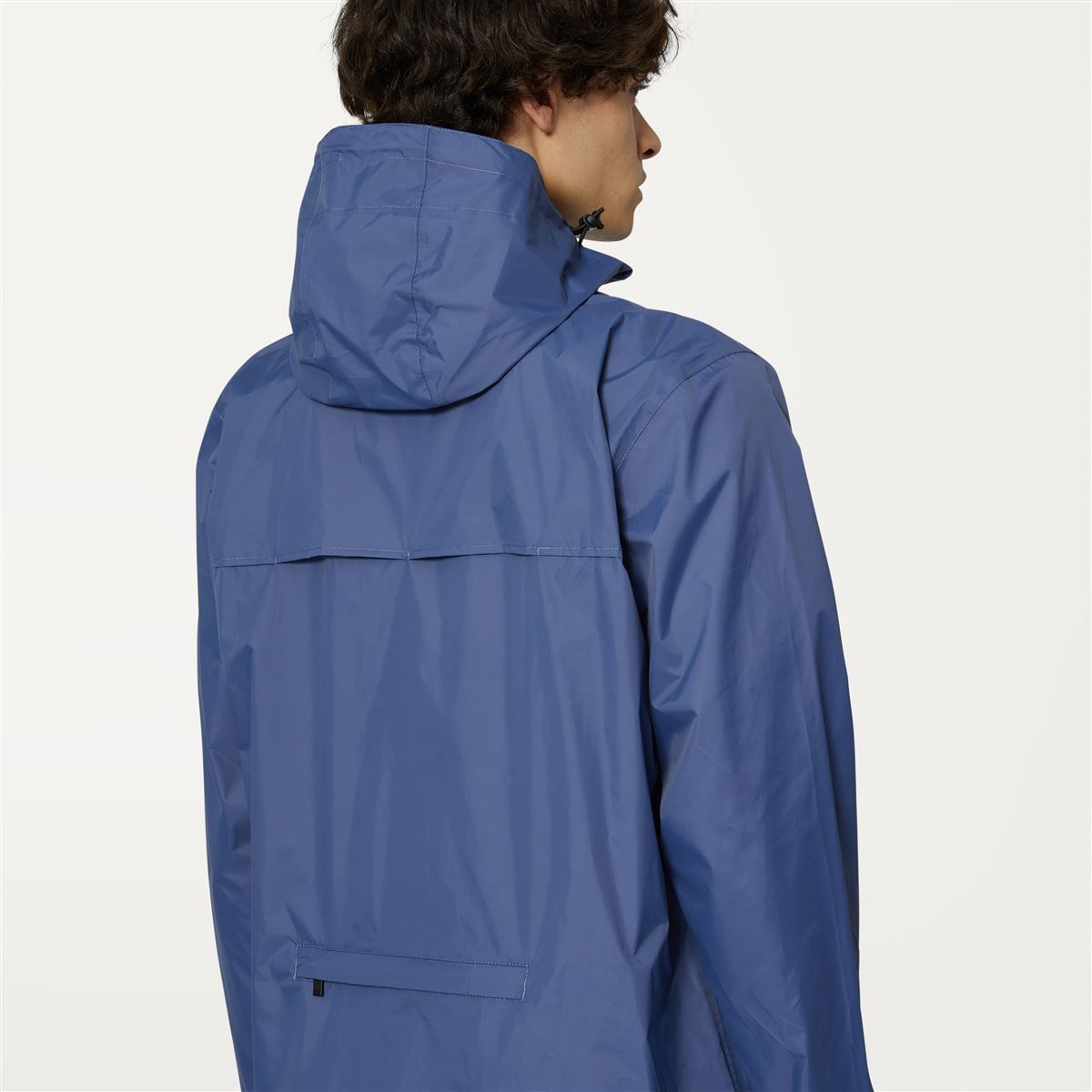 Eiffel - Veste de pluie longue pliable imperméable unisexe en bleu indigo