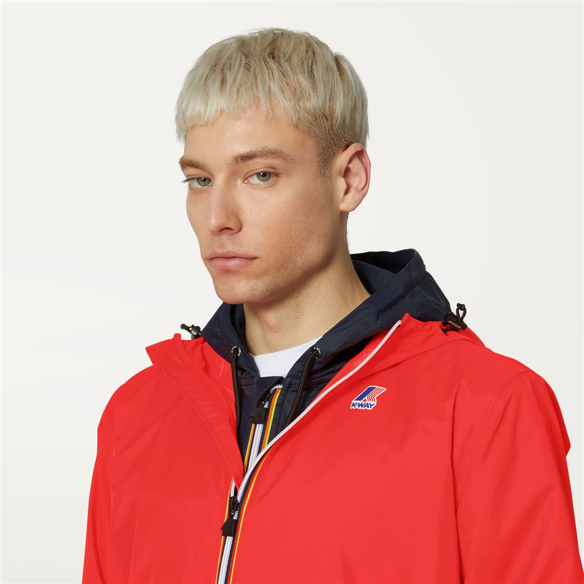 Eiffel - Veste de Pluie Longue Pliable Imperméable Unisexe Rouge Papavero
