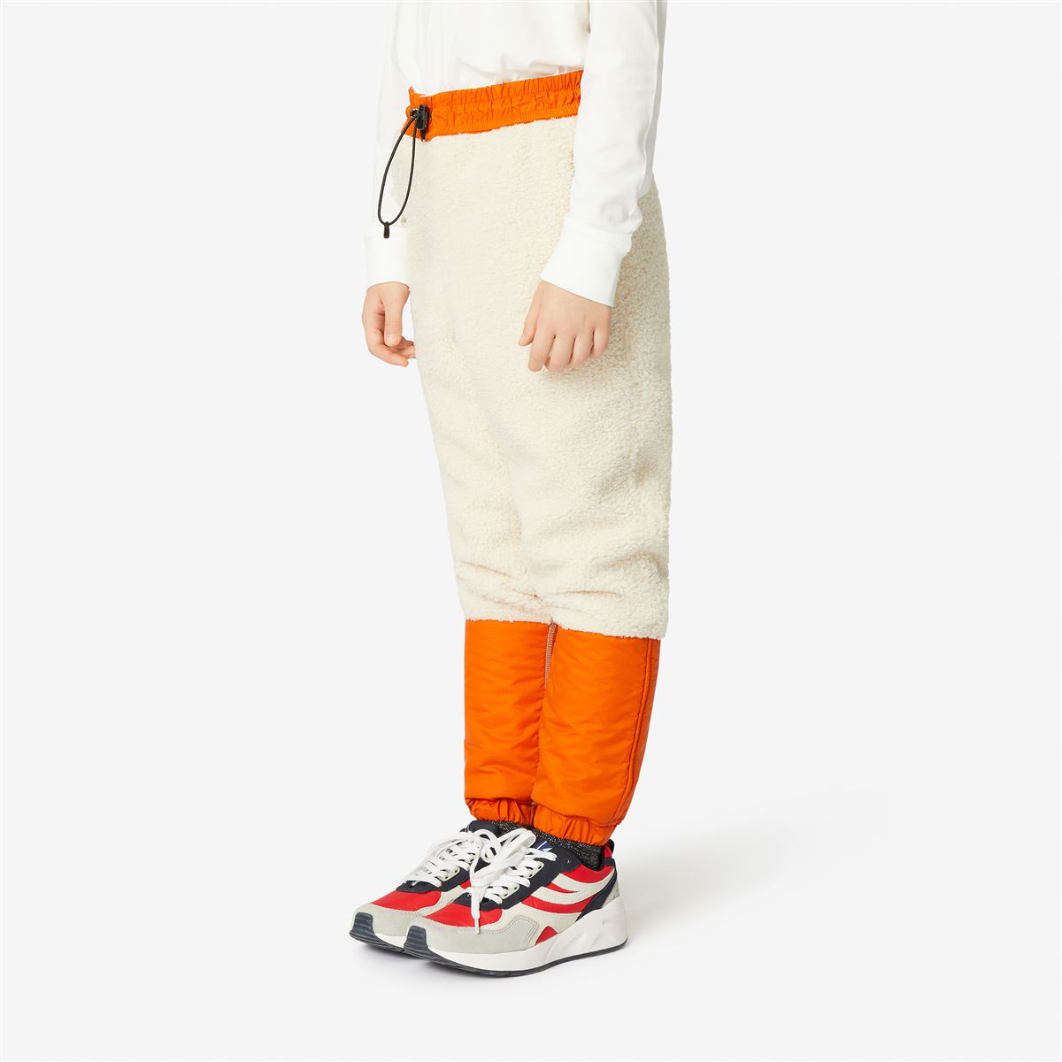 Kael Orsetto - Kids Lined Pants in Ecru - Orange Rust