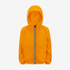 Claude - Veste de pluie pliable entièrement zippée pour enfants en orange