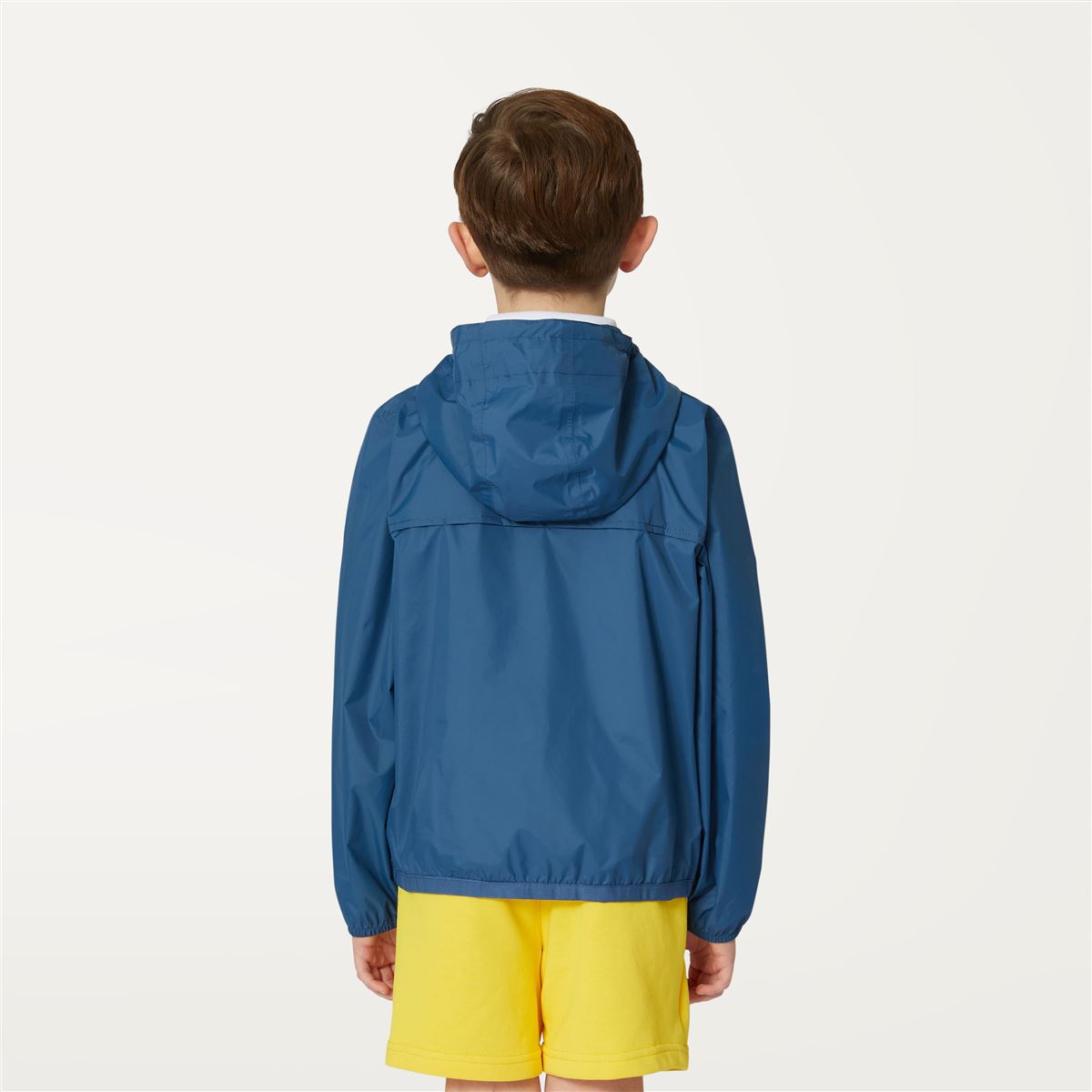 Claude - Veste de pluie pliable à fermeture éclair intégrale pour enfants en bleu profond