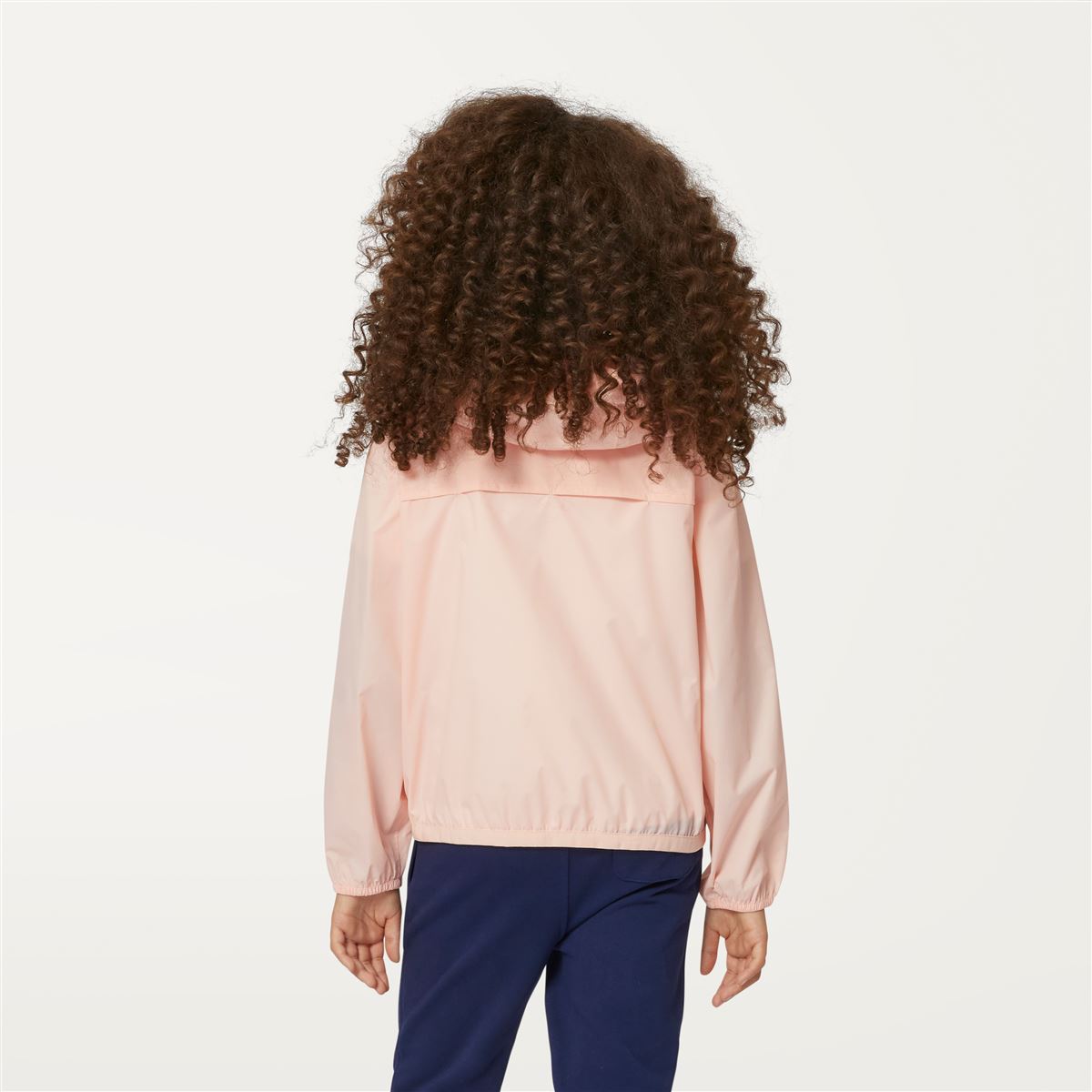 Claude - Veste de pluie imperméable et repliable pour enfants en rose Dafne