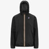 Le Vrai 4.0 Claude - Unisex Packable Full Zip Waterproof Rain Jacket in Black Pure