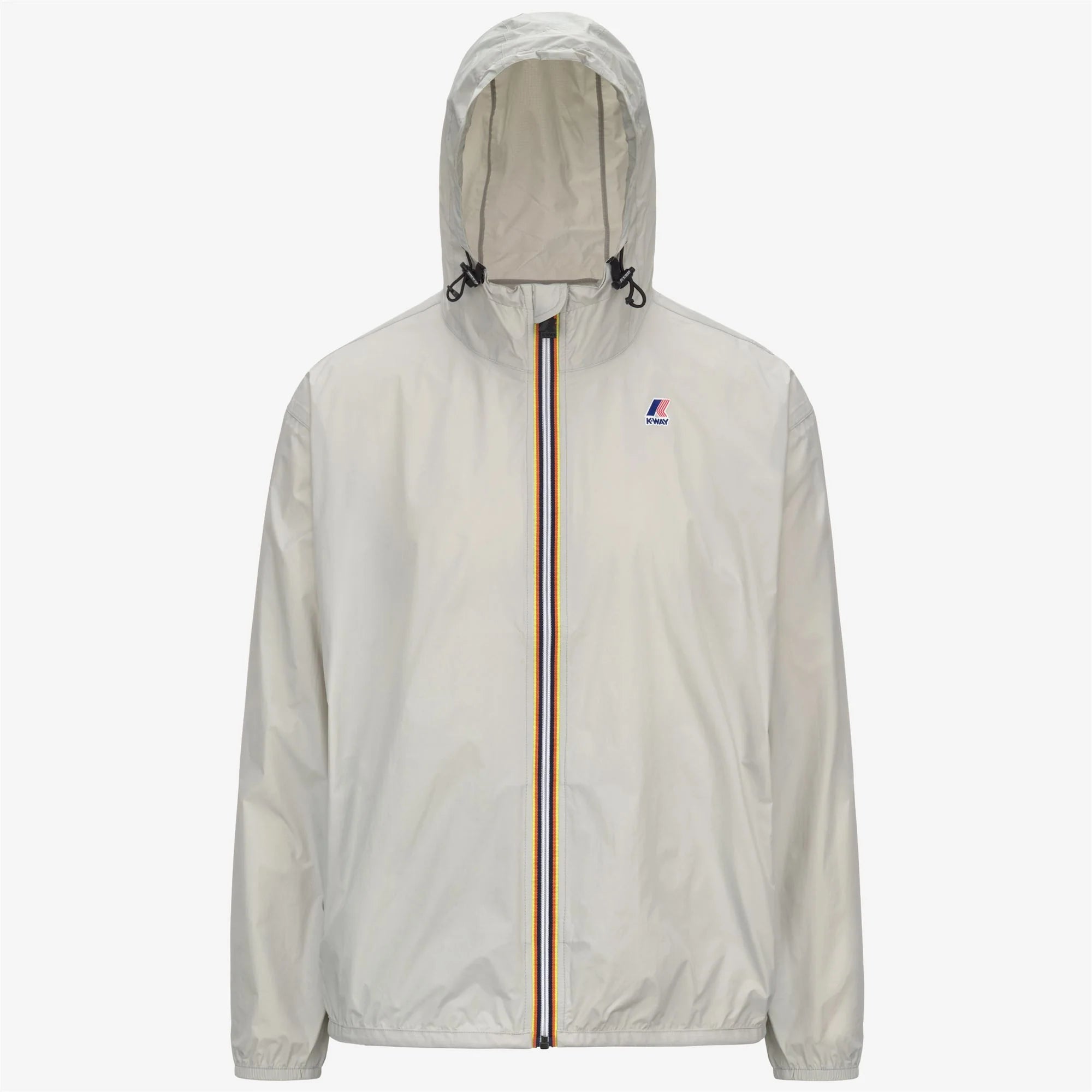 Le Vrai 4.0 Claude - Unisex Packable Full Zip Waterproof  Rain Jacket in Beige Lt
