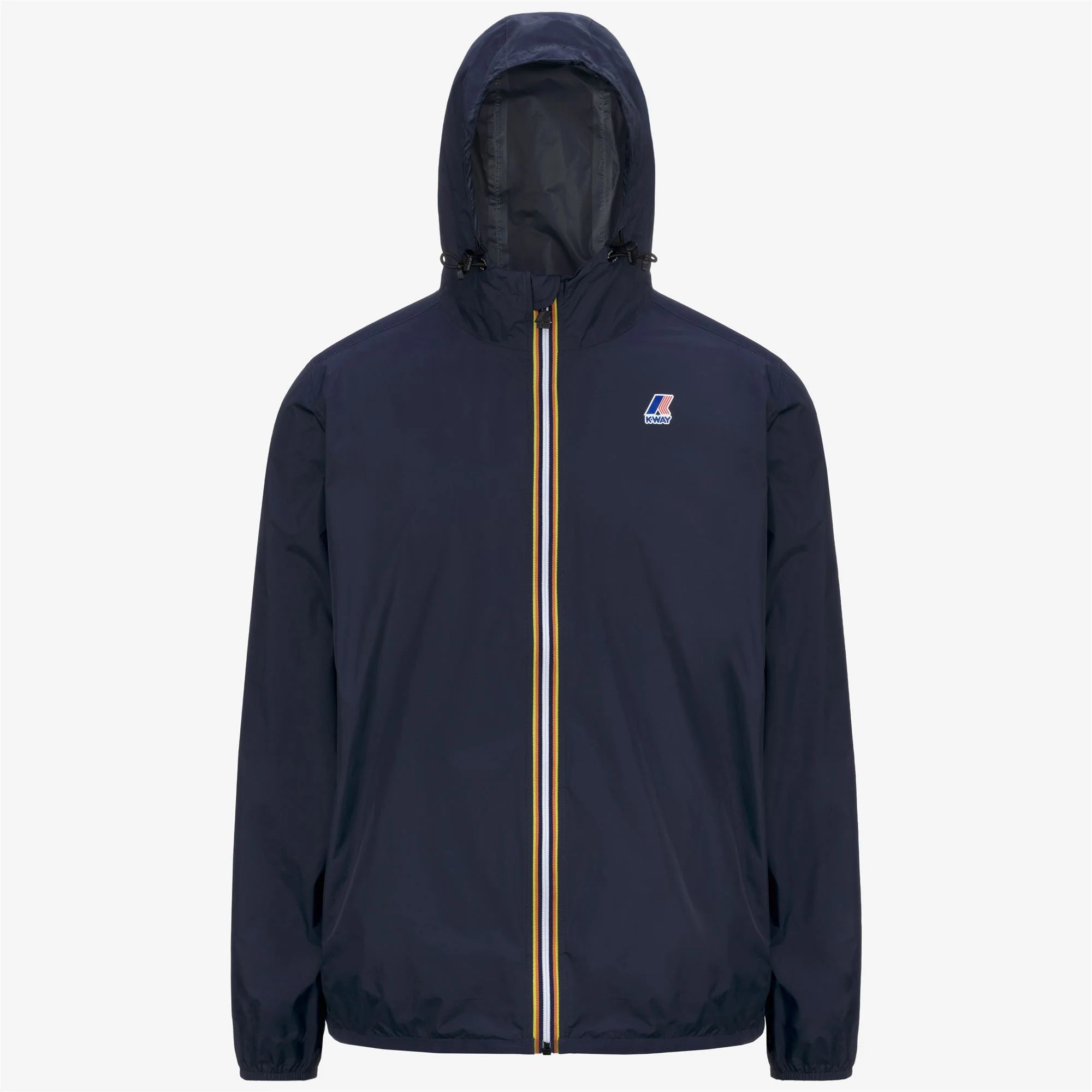 Le Vrai 4.0 Claude - Unisex Packable Full Zip Waterproof  Rain Jacket in Blue Depht