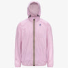 Le Vrai 4.0 Claude - Unisex Packable Full Zip Waterproof Rain Jacket in Pink Lavender