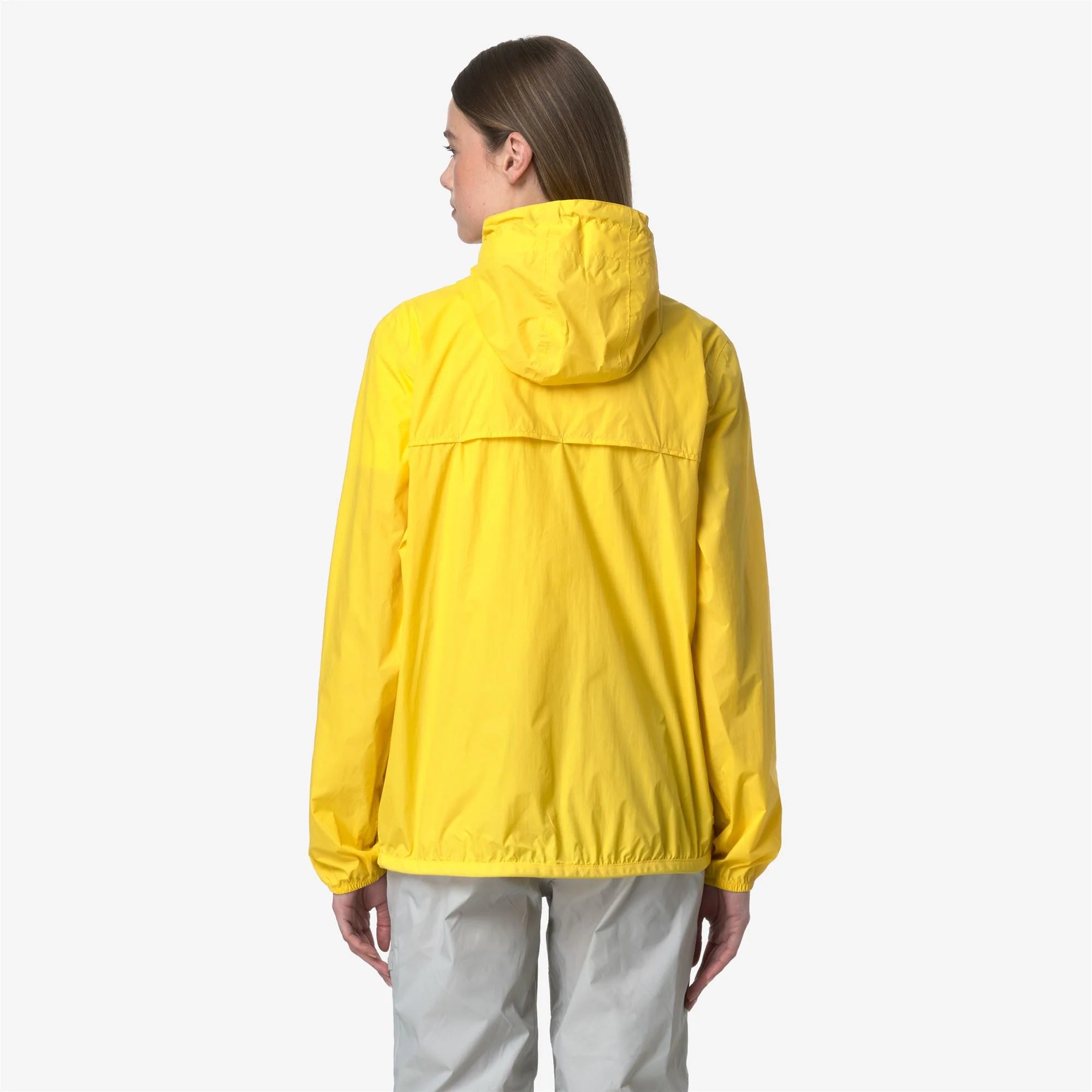 Le Vrai 4.0 Claude - Unisex Packable Full Zip Waterproof  Rain Jacket in Yellow Dk