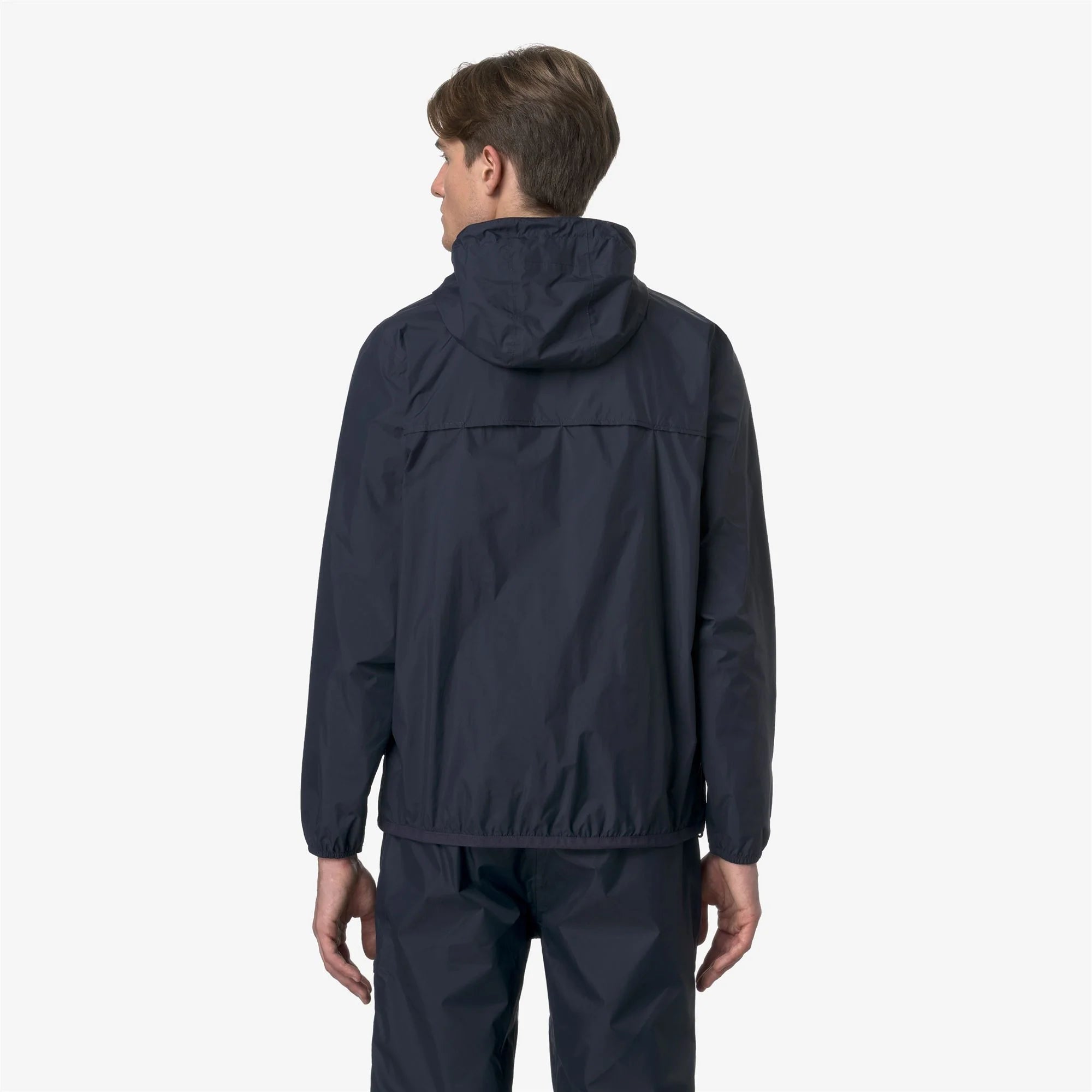 Le Vrai 4.0 Claude - Unisex Packable Full Zip Waterproof  Rain Jacket in Blue Depht
