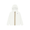 Claude - Veste de pluie pliable entièrement zippée pour enfants en blanc
