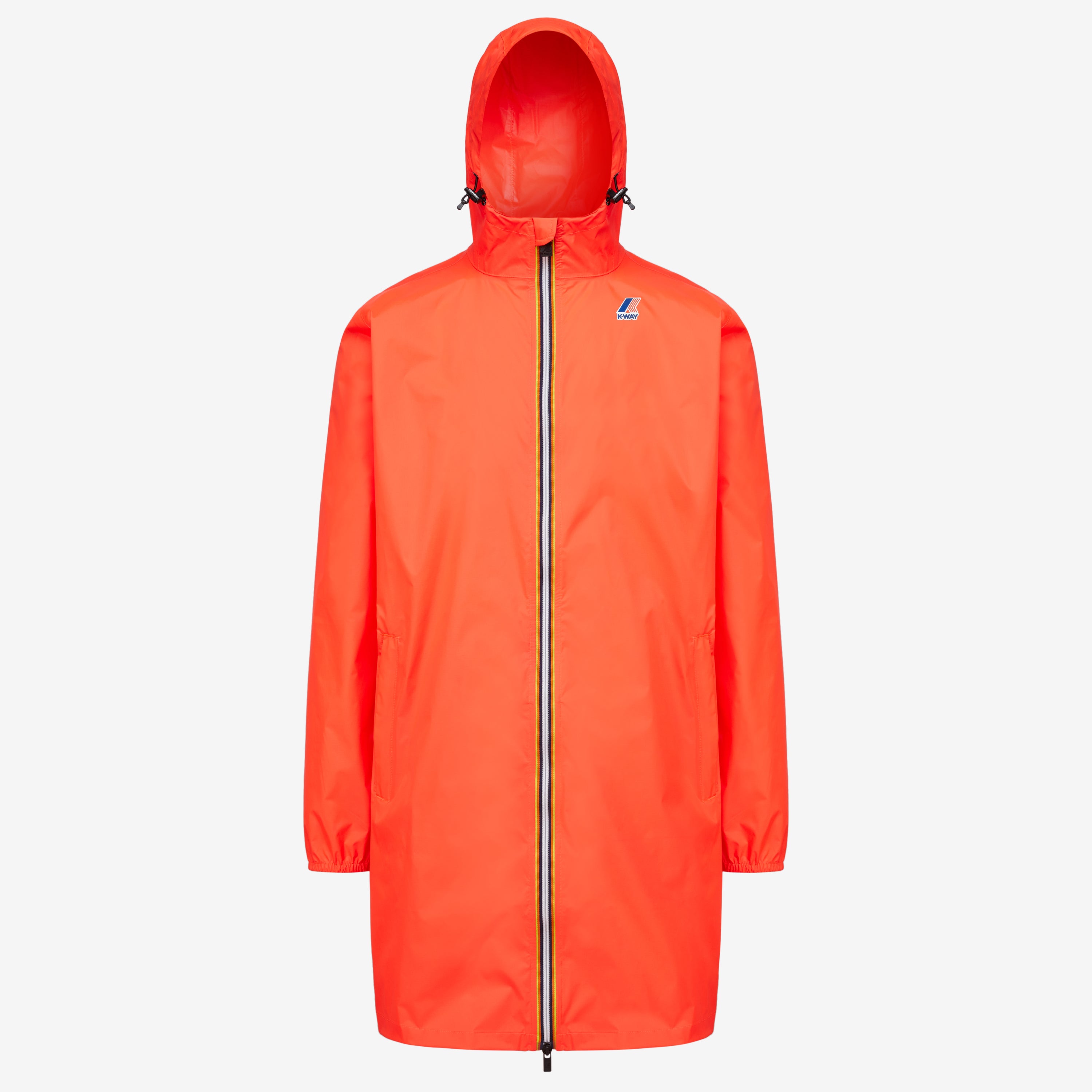 Eiffel - Veste de Pluie Longue Pliable Imperméable Unisexe Rouge Papavero