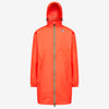 Eiffel - Unisex Waterproof Packable Long Rain Jacket in Red Papavero