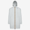 Eiffel - Unisex Waterproof Packable Long Rain Jacket in Light Grey