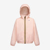 Claude - Veste de pluie imperméable et repliable pour enfants en rose Dafne