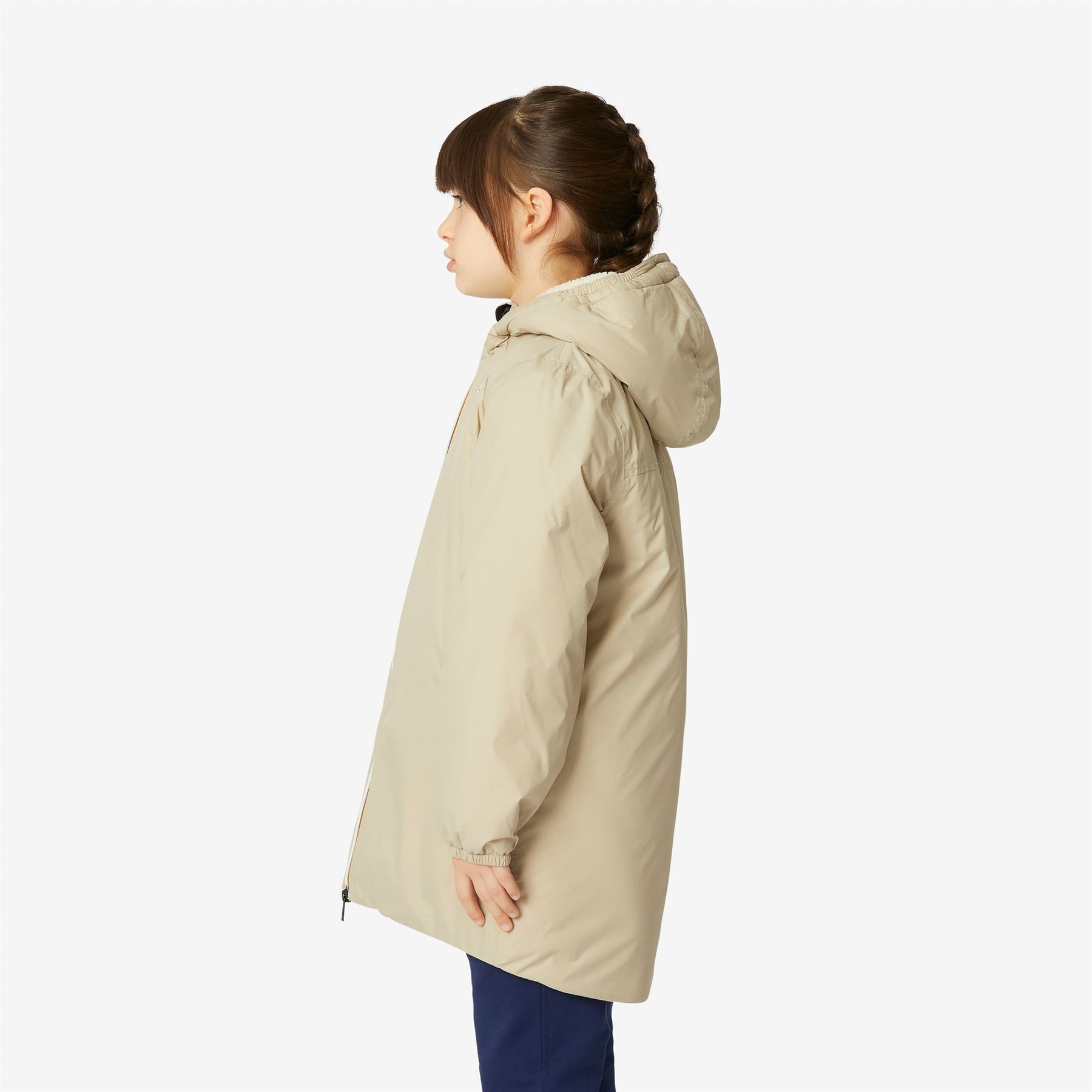 Eiffel Orsetto - Kids Lined Jackets in Ecru - Beige Grey