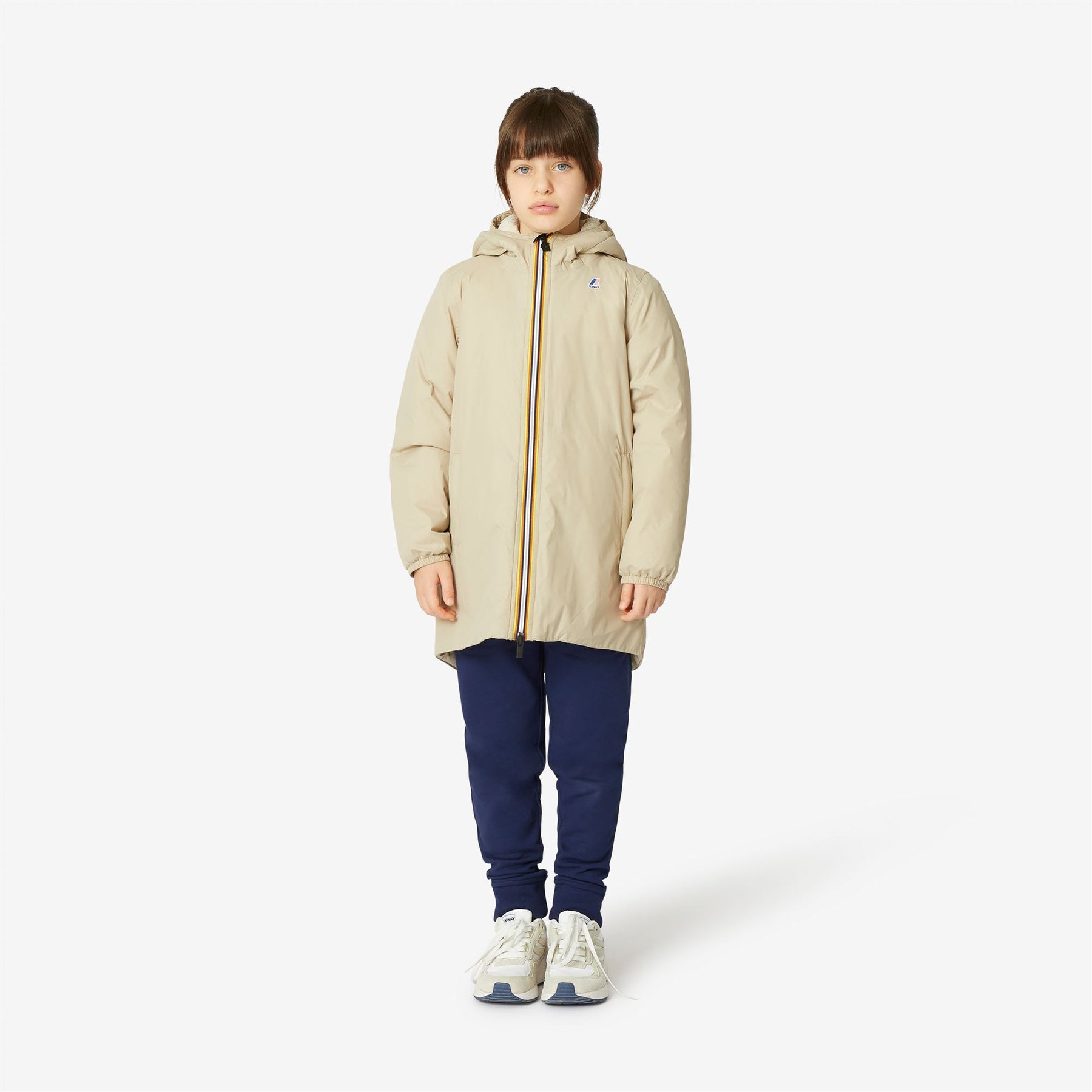 Eiffel Orsetto - Kids Lined Jackets in Ecru - Beige Grey