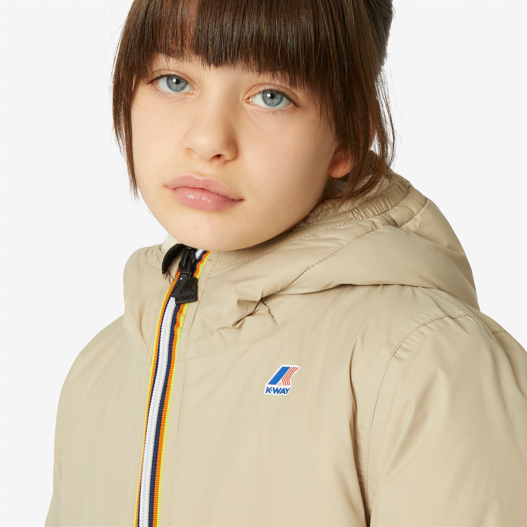 Eiffel Orsetto - Kids Lined Jackets in Ecru - Beige Grey