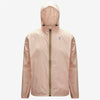 Claude - Veste de pluie imperméable pliable à fermeture éclair intégrale unisexe en rose Dafne