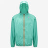 Claude - Veste de Pluie Imperméable Pliable à Fermeture Éclair Intégrale Unisexe en Vert Marine