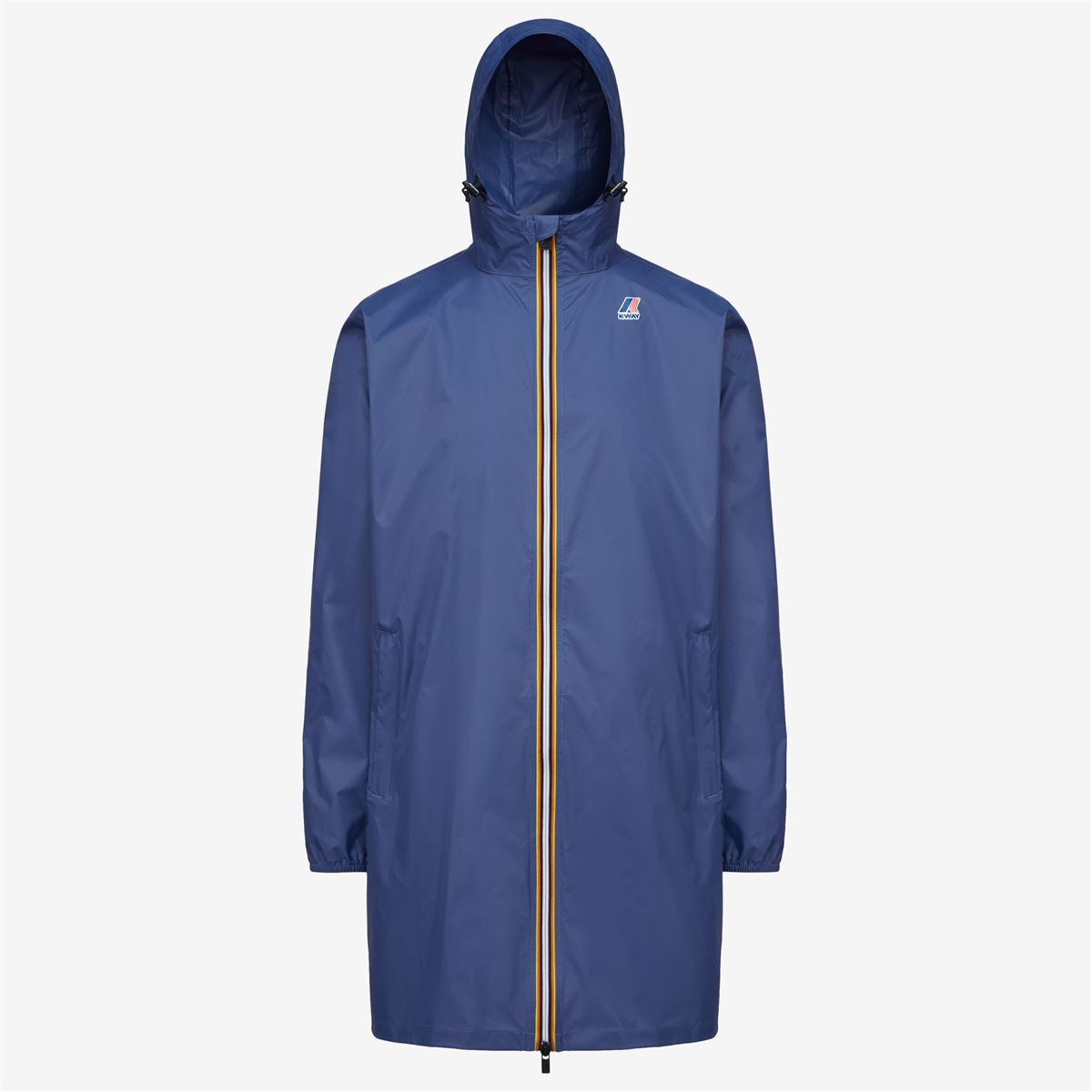 Eiffel - Veste de pluie longue pliable imperméable unisexe en bleu indigo
