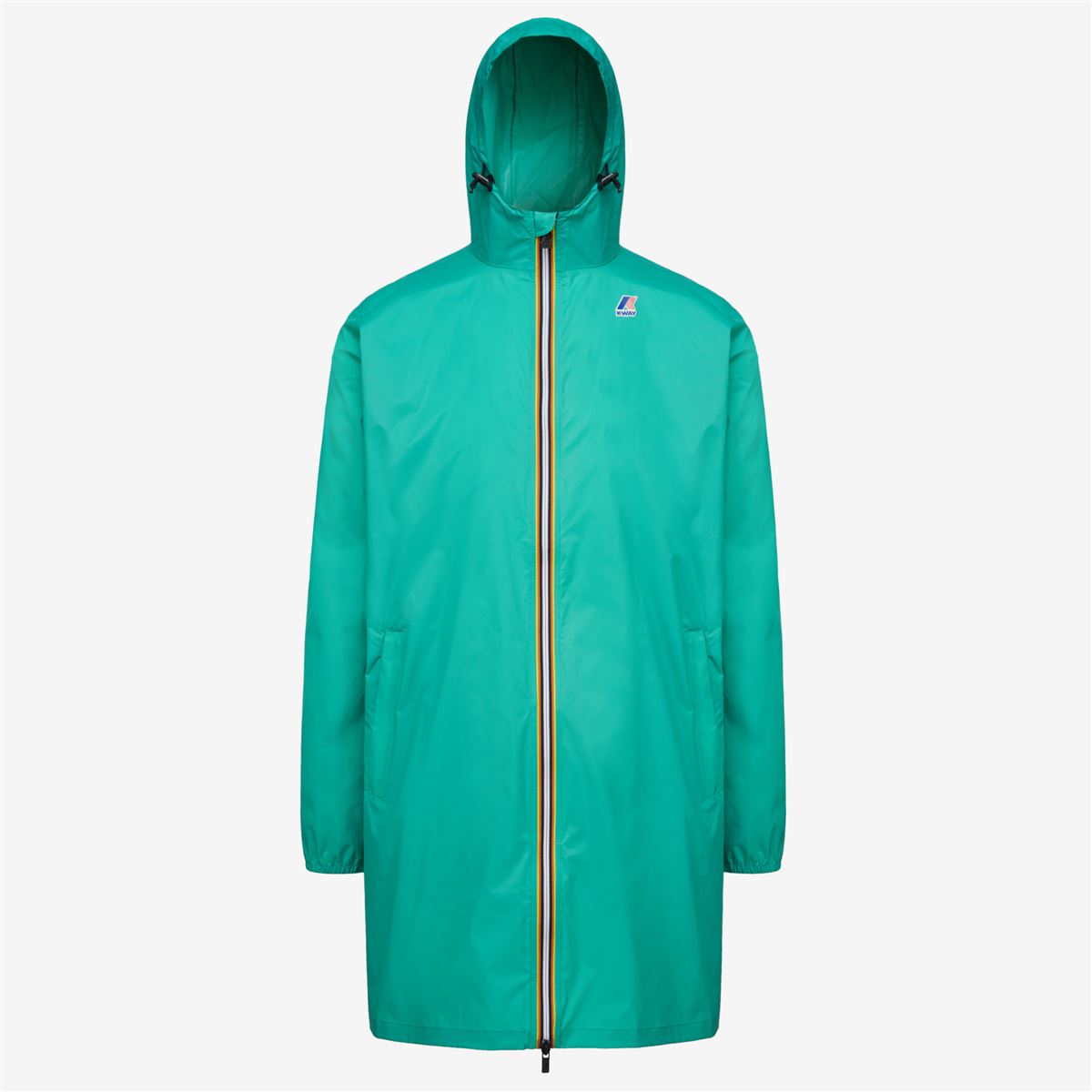 Eiffel - Veste de pluie longue pliable imperméable unisexe en vert marine