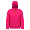 Leon - Packable Quarter Zip Rain Jacket in Pink Intense