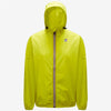 Veste de pluie compressible unisexe Claude en vert lime