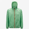 Veste de pluie compressible unisexe Claude en vert Zeph