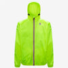 Claude - Veste de Pluie Imperméable Pliable à Fermeture Éclair Intégrale Unisexe en Jaune Soleil