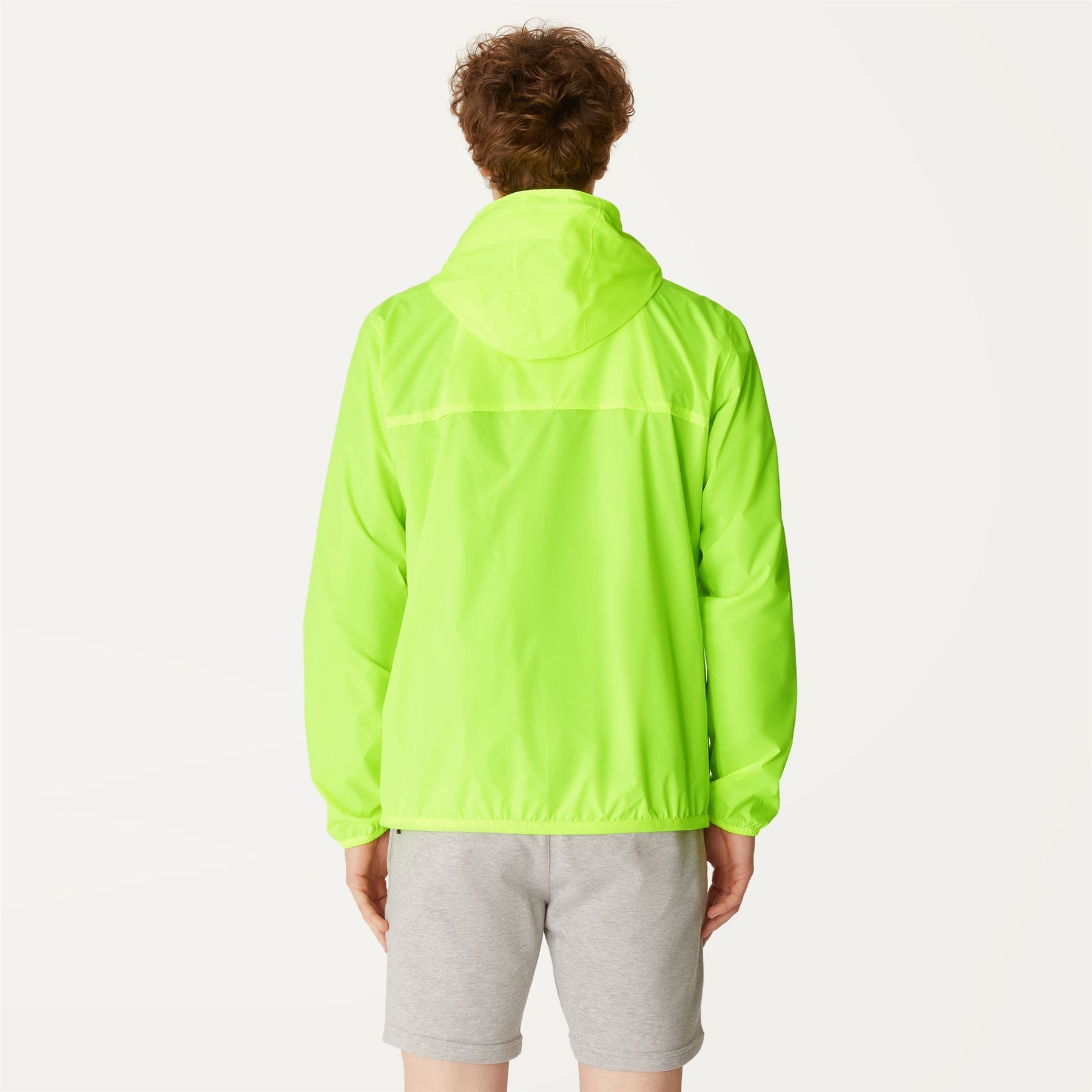 Claude - Unisex Packable Full Zip Waterproof  Rain Jacket in Yellow Soleil