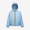 Claude - Veste de pluie imperméable à fermeture éclair complète pour enfants en Azure Light Marine