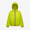 Claude - Veste de pluie pliable entièrement zippée pour enfants en vert citron vert