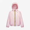 Claude - Veste de pluie pliable à fermeture éclair pour enfants en rose