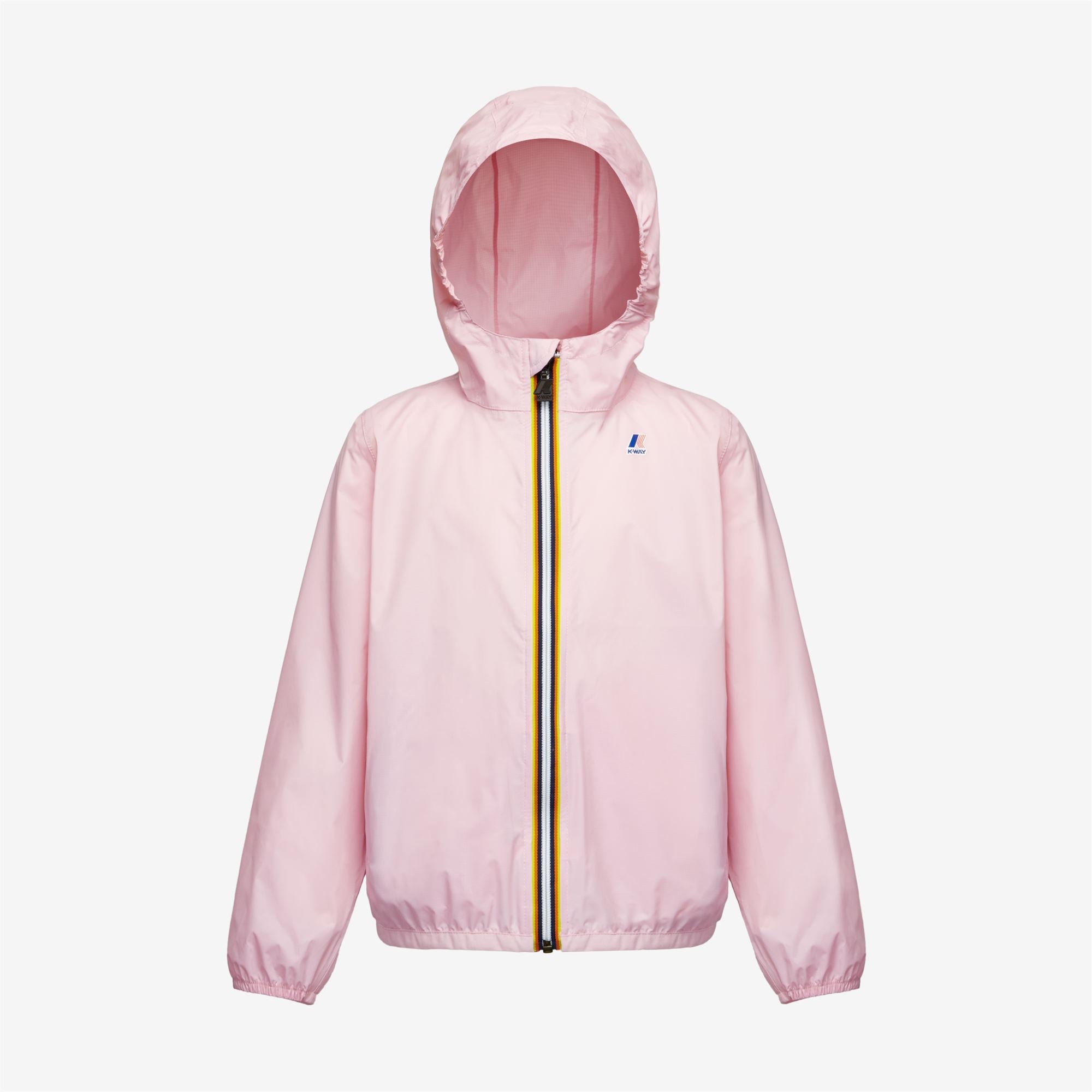 Claude - Kids Packable Full Zip Waterproof Rain Jacket in Pink