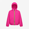 Claude - Veste de pluie imperméable à fermeture éclair complète pour enfants en rose intense