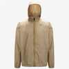 Veste de pluie unisexe pliable à fermeture éclair intégrale Claude en beige gris