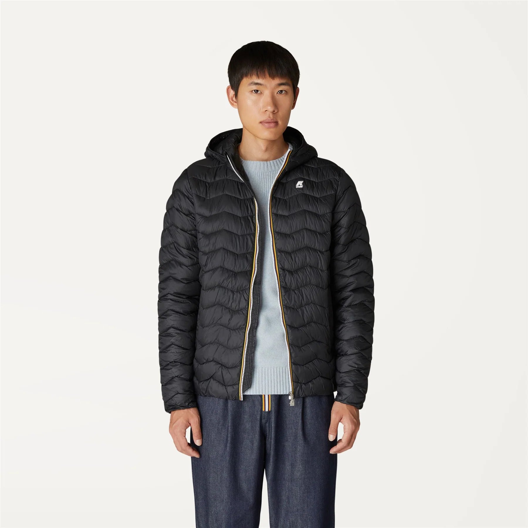 Jack Warm - Men's Quilted Packable Puffer Jacket in Black Pure